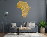Africa Map Metal Wall Art - BrossHome Metal Wall Art