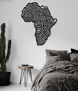 Africa Map Metal Wall Art - BrossHome Metal Wall Art