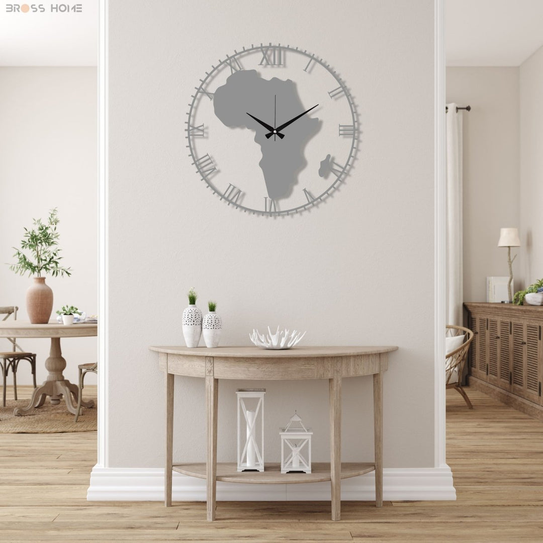 Africa Wall Clock - BrossHome Metal Wall Art