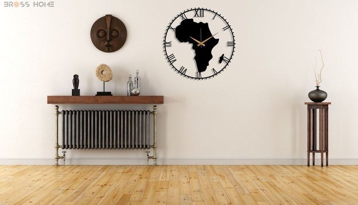 Africa Wall Clock - BrossHome Metal Wall Art