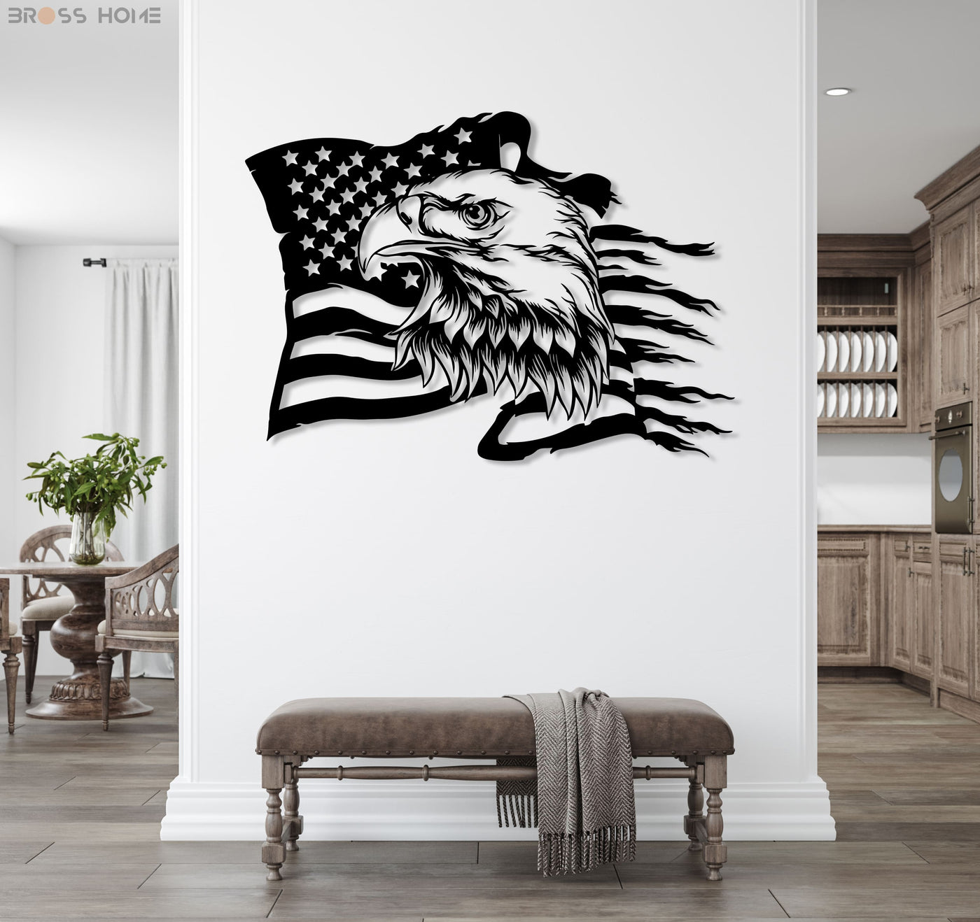 American Flag Eagle, Metal Art & Decor, San Antonio, Texas