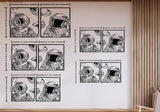 Astronaut And Deep See Diver Metal Wall Art (Set Of 2) - BrossHome Metal Wall Art
