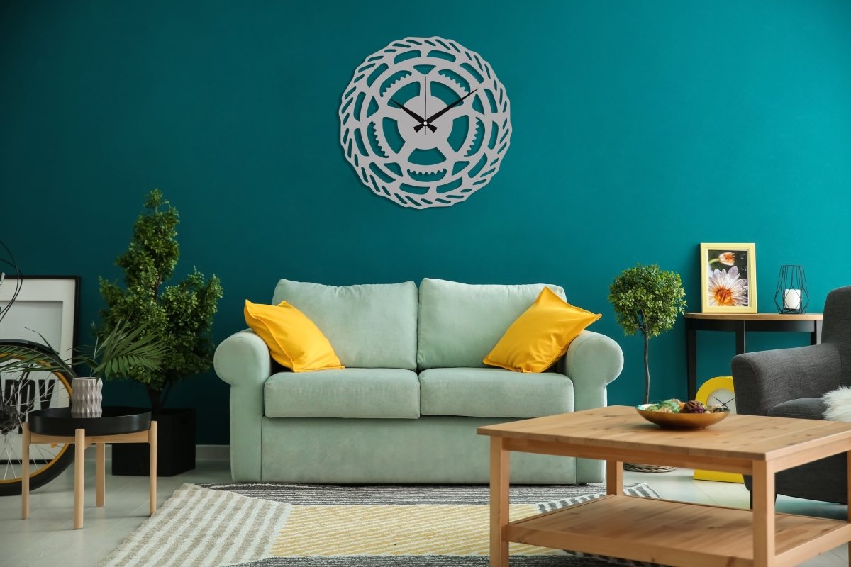 Bicycle Gear Wall Clock - BrossHome Metal Wall Art