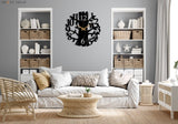 Bird Tree Wall Clock - BrossHome Metal Wall Art
