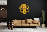 Bird Tree Wall Clock - BrossHome Metal Wall Art