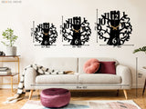 Bird Tree Wall Clock - BrossHome Metal Wall Art