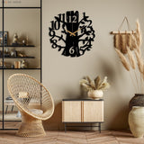 Bird Tree Wall Clock - BrossHome Metal Wall Art