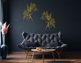 Birds And Flowers Wall Art - BrossHome Metal Wall Art