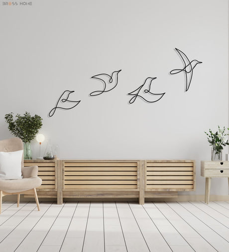 Birds Metal Wall Art - BrossHome Metal Wall Art