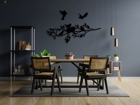 Birds On Branch Wall Art - BrossHome Metal Wall Art