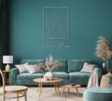 Christ Metal Wall Art Hear Him - BrossHome Metal Wall Art