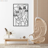 Contemporary Abstract Metal Wall Art - BrossHome Metal Wall Art