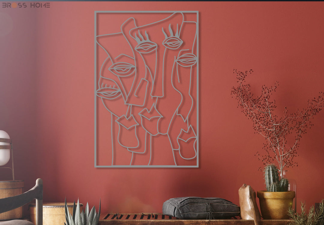 Contemporary Abstract Metal Wall Art - BrossHome