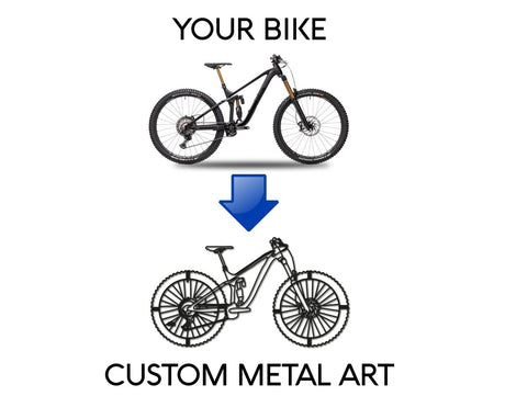 Custom Metal Bike Wall Art - BrossHome Metal Wall Art