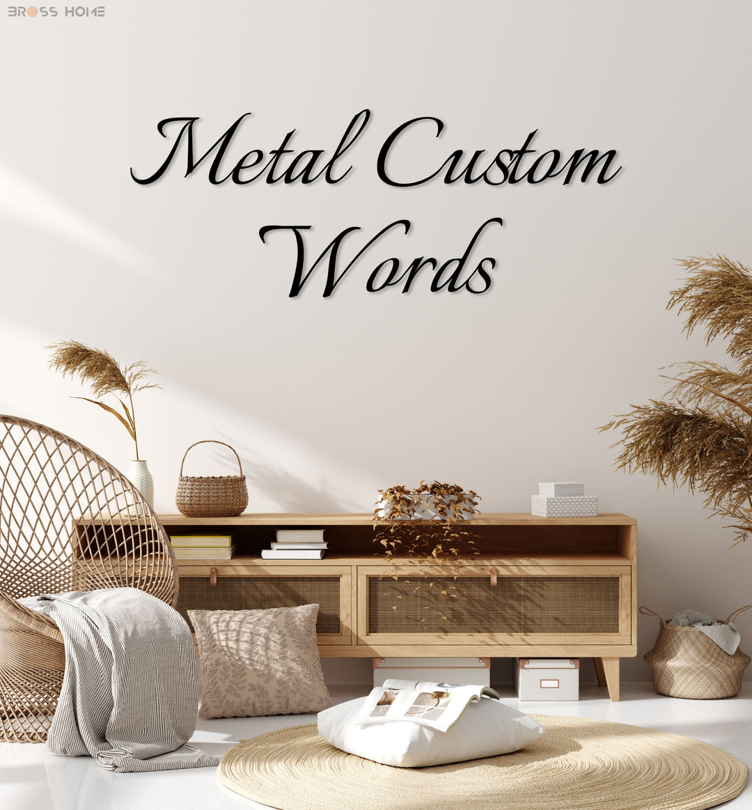 Custom Metal Wall Sign - BrossHome
