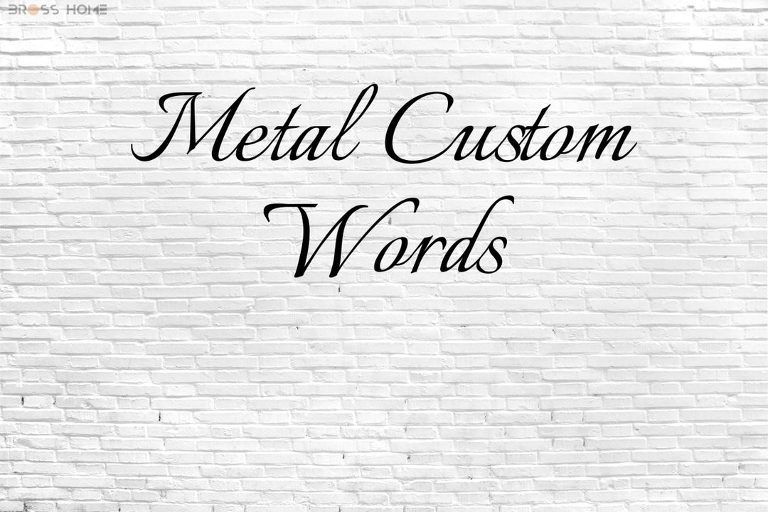 Custom Metal Wall Sign - BrossHome Metal Wall Art