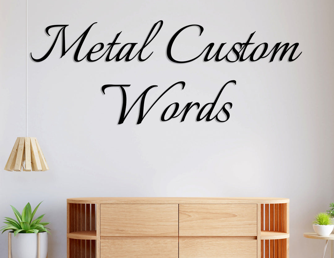 Custom Metal Wall Sign - BrossHome