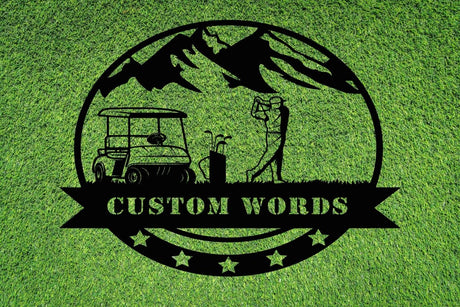 Customized Golf Metal Wall Art - BrossHome Metal Wall Art