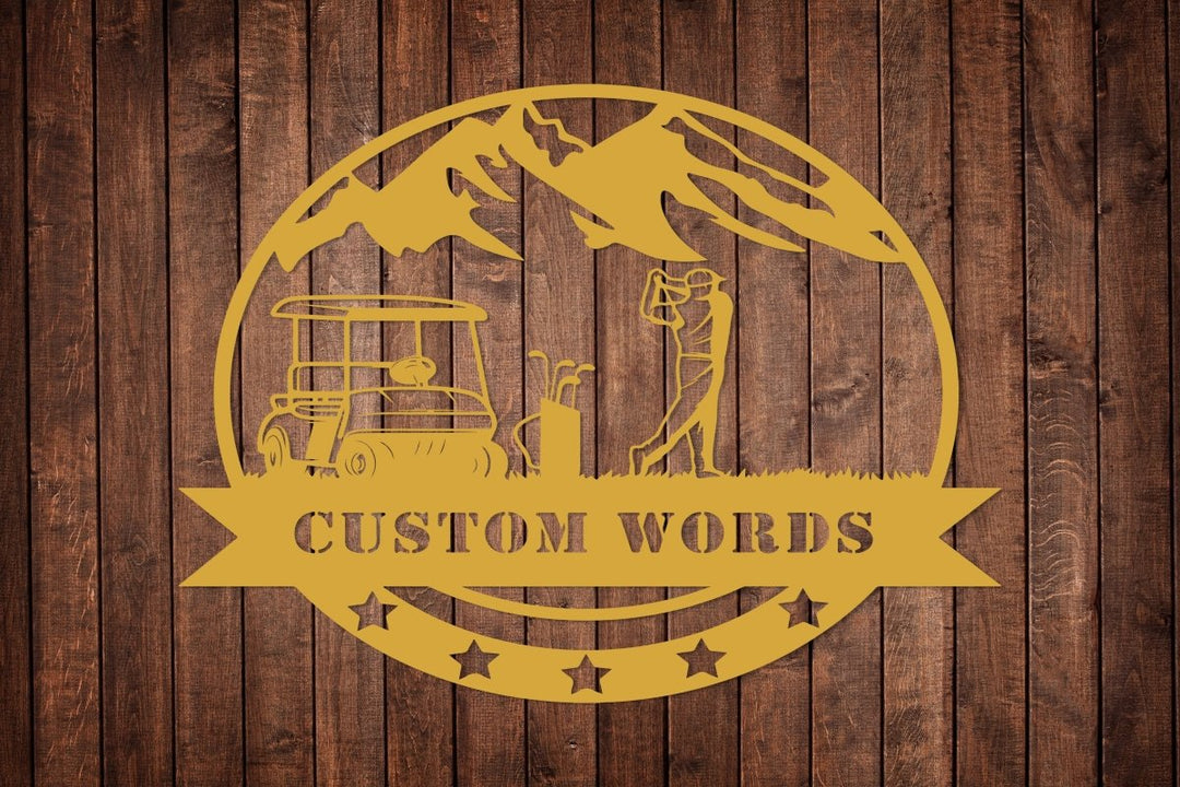 Customized Golf Metal Wall Art - BrossHome Metal Wall Art