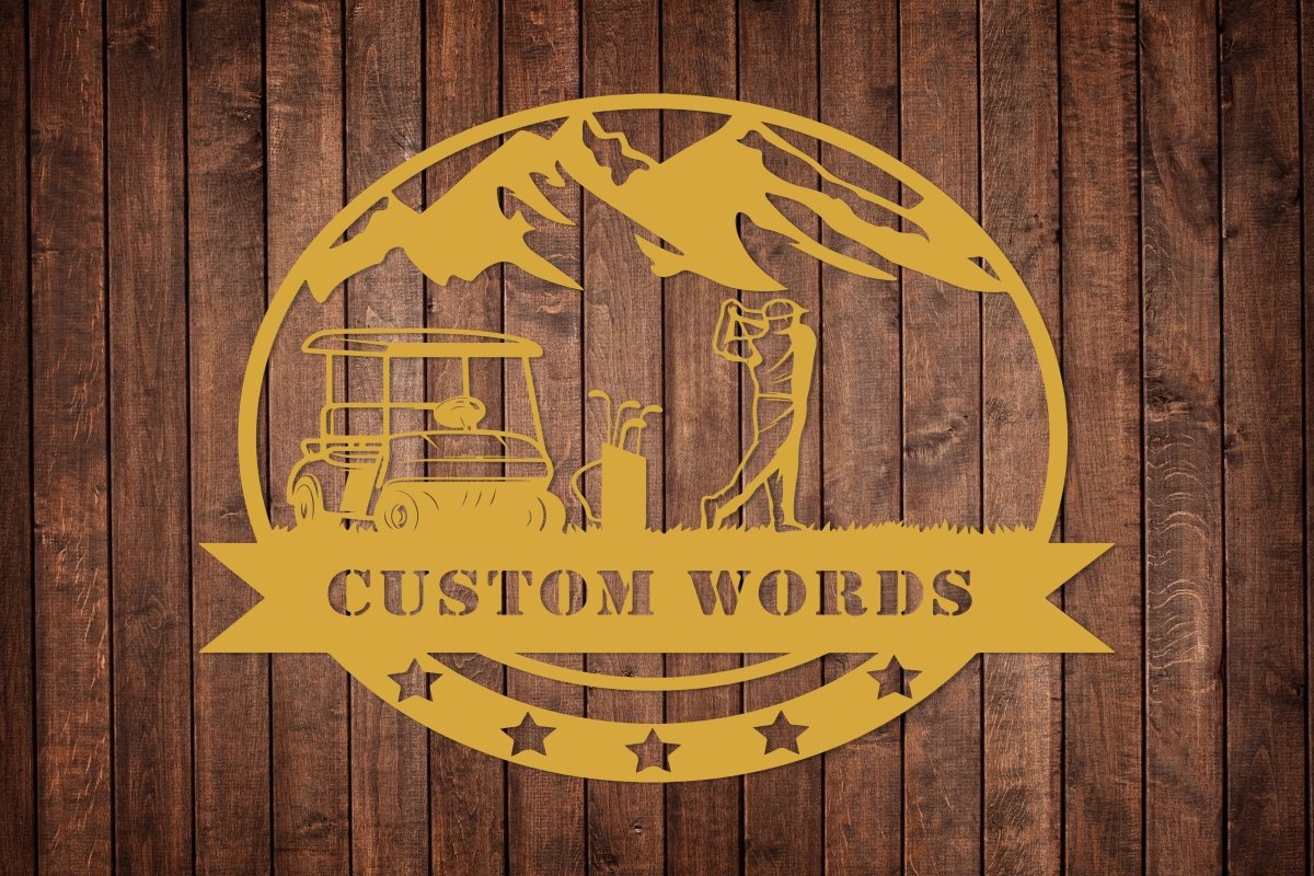 Customized Golf Metal Wall Art - BrossHome Metal Wall Art