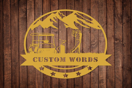 Customized Golf Metal Wall Art - BrossHome Metal Wall Art