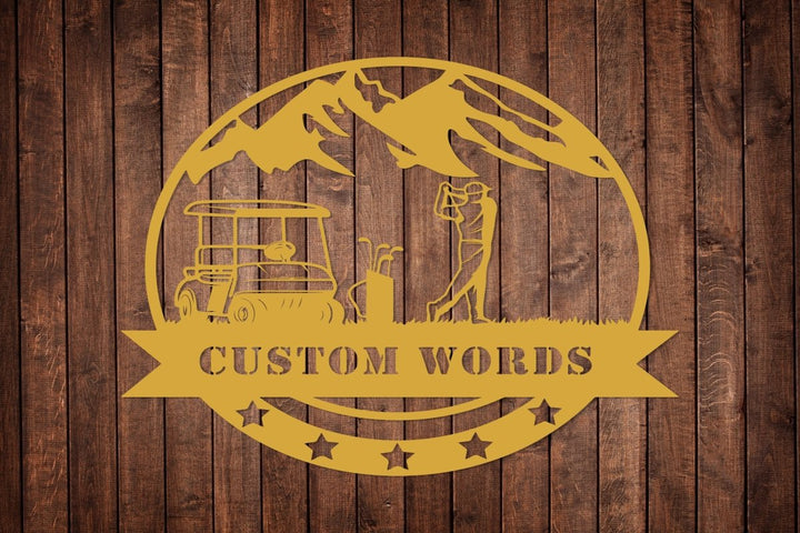 Customized Golf Metal Wall Art - BrossHome Metal Wall Art