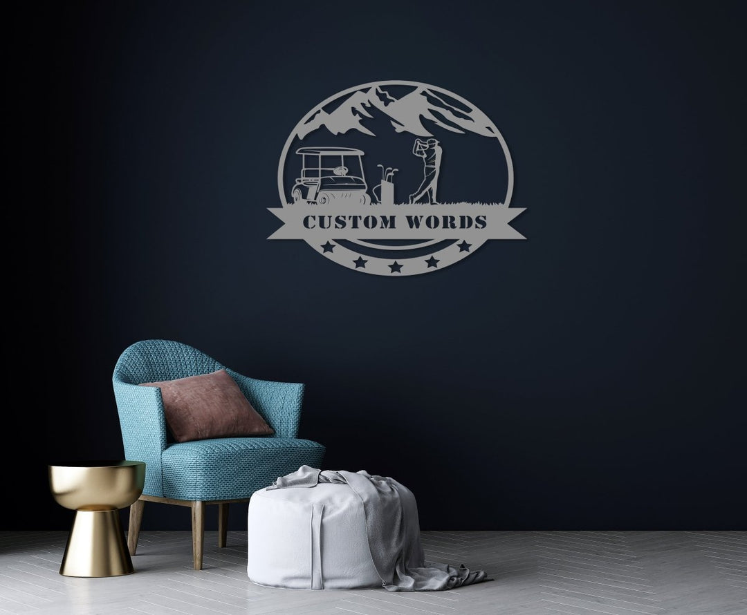 Customized Golf Metal Wall Art - BrossHome Metal Wall Art