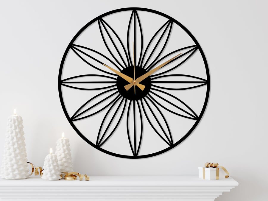 Daisy Metal Wall Clock - 1