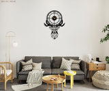 Deer Head Wall Clock - BrossHome Metal Wall Art