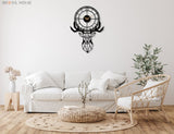 Deer Head Wall Clock - BrossHome Metal Wall Art