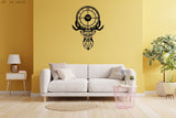 Deer Head Wall Clock - BrossHome Metal Wall Art