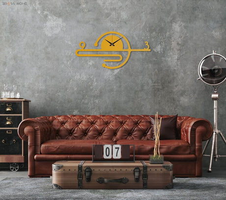 Designer Metal Wall Clock - BrossHome Metal Wall Art