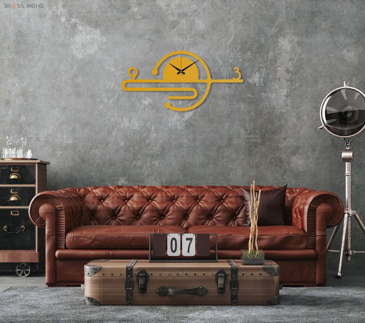 Designer Metal Wall Clock - BrossHome Metal Wall Art