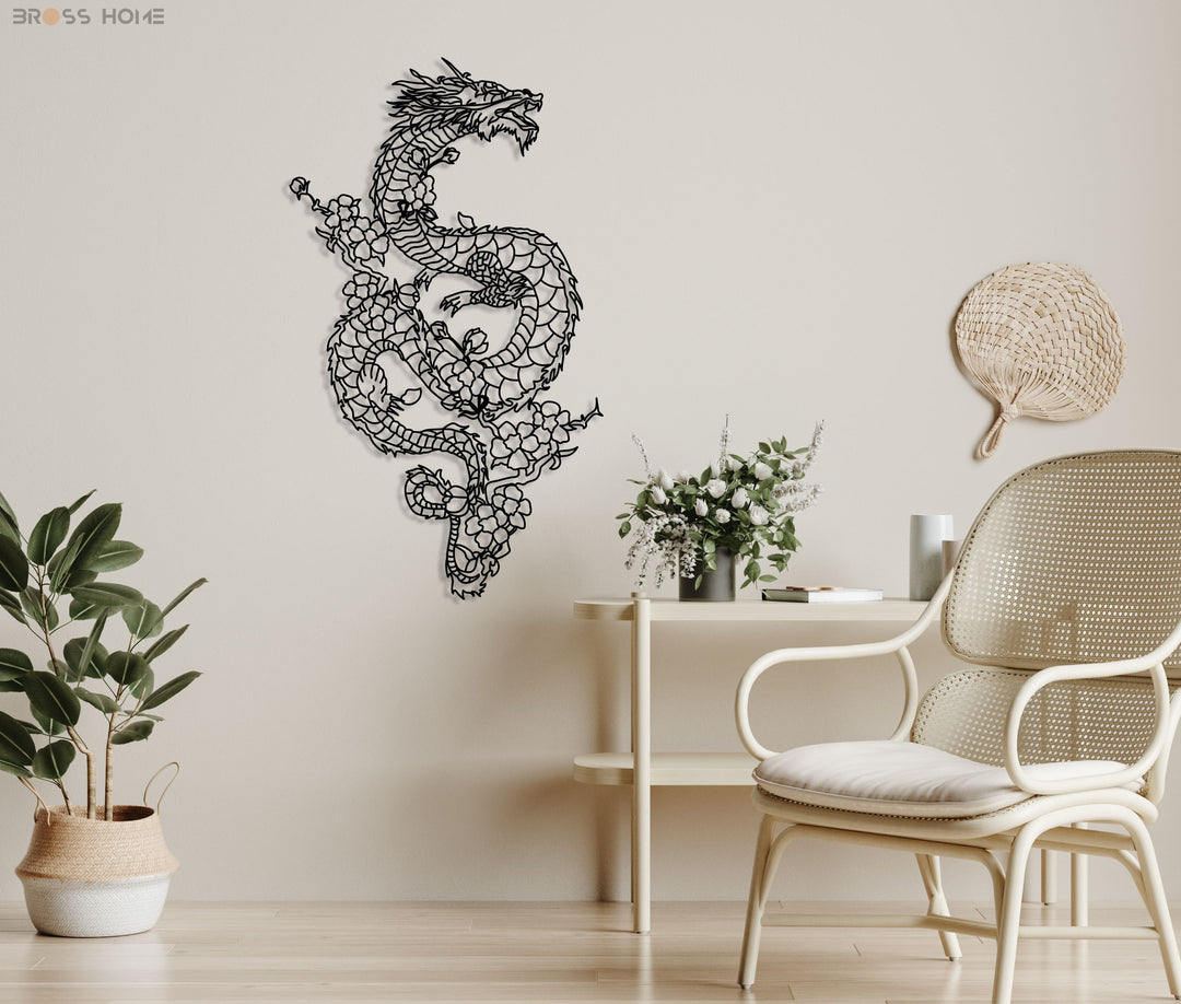 Dragon Fly Metal Wall Art - BrossHome