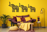 Elephant Metal Wall Art (Set Of 3) - BrossHome Metal Wall Art
