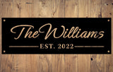 Family Name Metal Wall Art - BrossHome Metal Wall Art