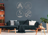 Four Elements Wall Art - BrossHome Metal Wall Art