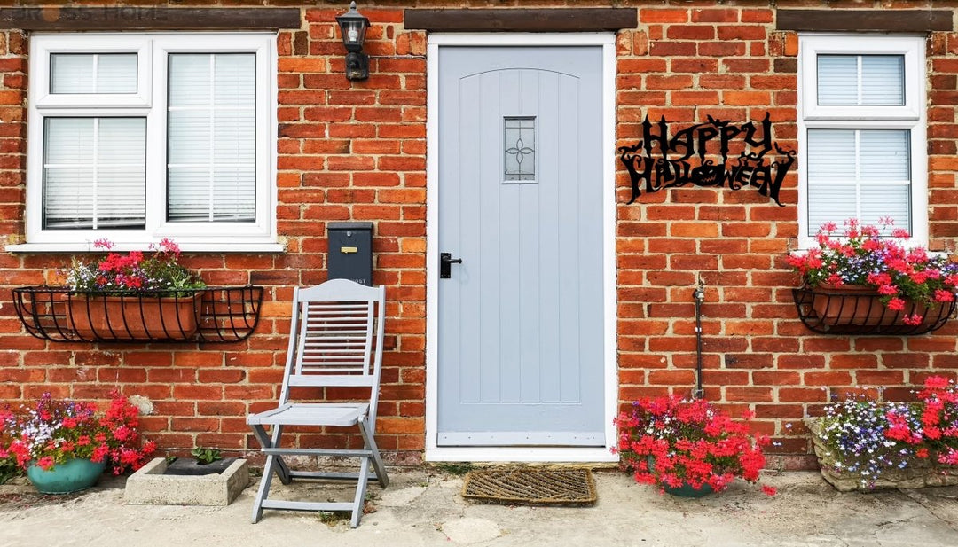 Happy Halloween Wall Sign - BrossHome Metal Wall Art