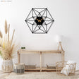 Hexagon Wall Clock - BrossHome Metal Wall Art
