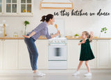 In This Kitchen We Dance Metal Sign - BrossHome Metal Wall Art