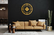 Large Black Wrought Iron Clock - BrossHome Metal Wall Art