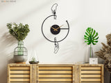 Large Minimalist Modern Metal Wall Clock - BrossHome Metal Wall Art