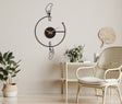 Large Minimalist Modern Metal Wall Clock - BrossHome Metal Wall Art