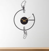 Large Minimalist Modern Metal Wall Clock - BrossHome Metal Wall Art
