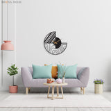 Large Minimalist Wall Clock - BrossHome Metal Wall Art