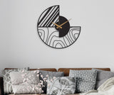 Large Minimalist Wall Clock - BrossHome Metal Wall Art