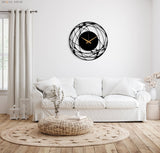 Large Round Metal Wall Clock - BrossHome Metal Wall Art