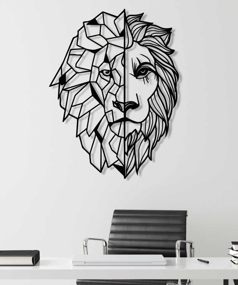 Lion Metal Wall Art - BrossHome Metal Wall Art