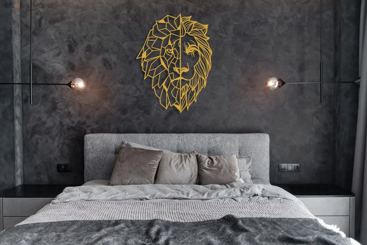 Lion Metal Wall Art - BrossHome Metal Wall Art