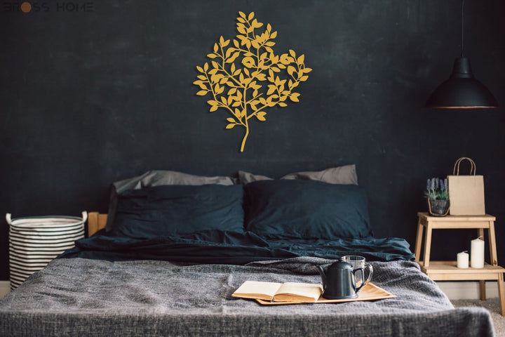Living Room Metal Tree Wall Decor - BrossHome Metal Wall Art